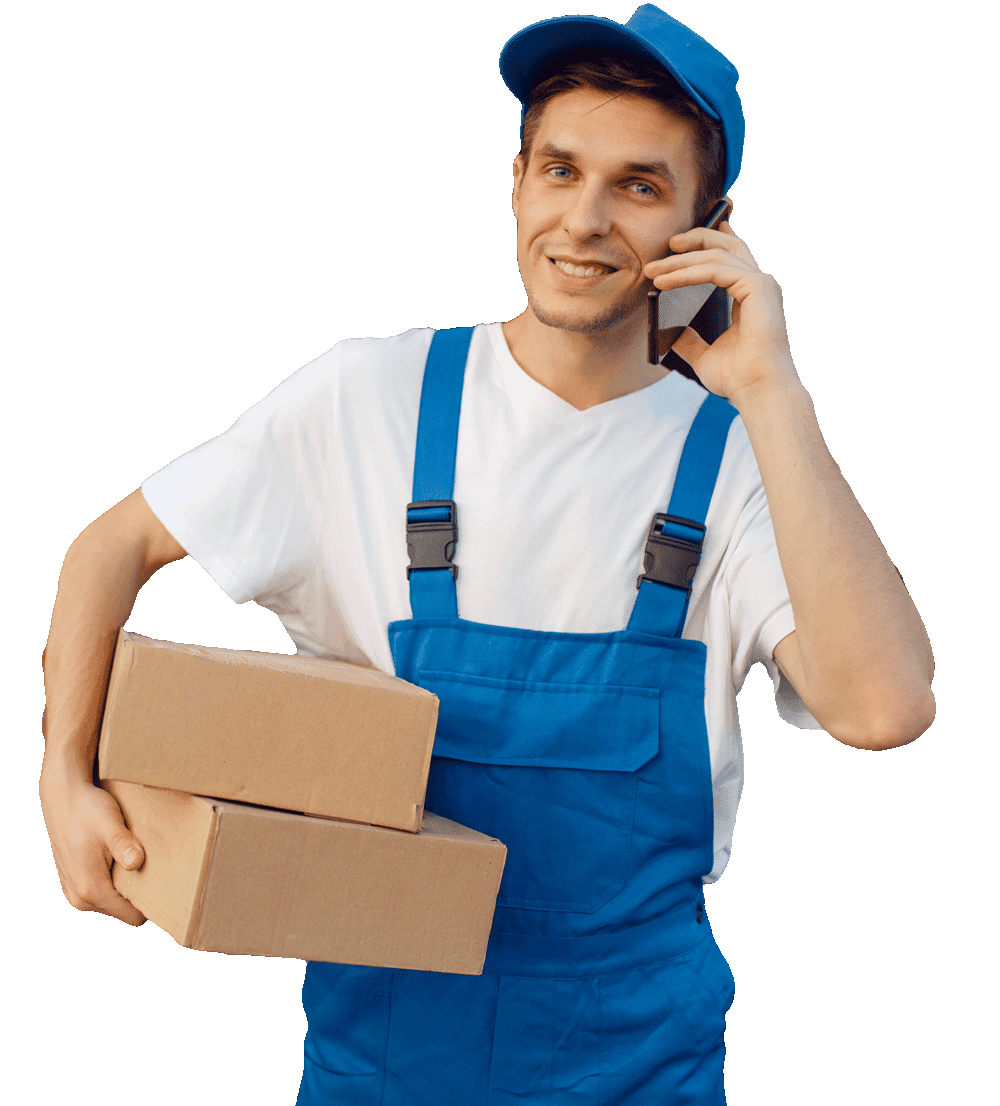 deliveryman-in-uniform-holds-parcel-and-phone-GMNT8LD-4